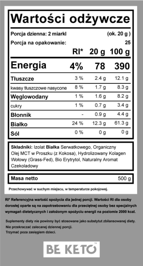 Diet Keto Shake – Naturalna Czekolada Diet Keto Shake – Naturalna Czekolada
