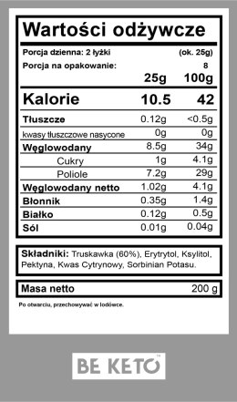 Keto Dżem™ Bardzo Truskawkowy