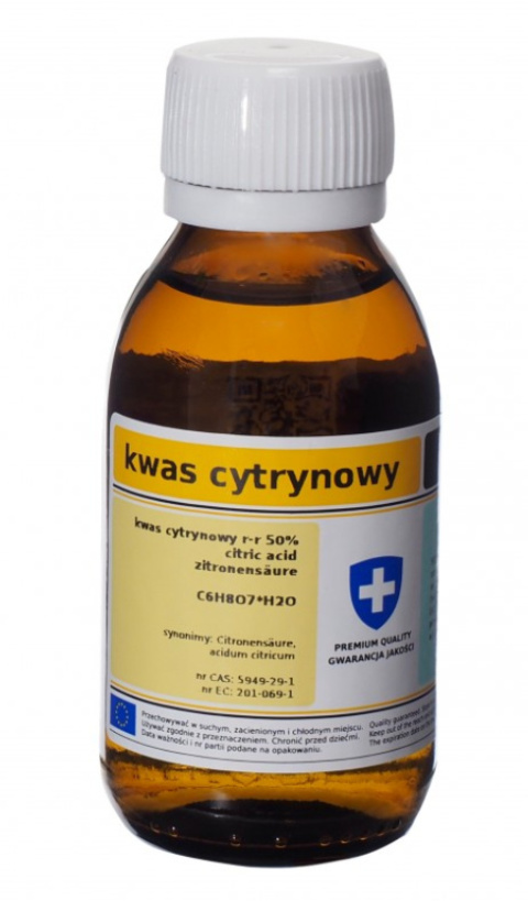 Kwas Cytrynowy 100ml - Roztwór 50%
