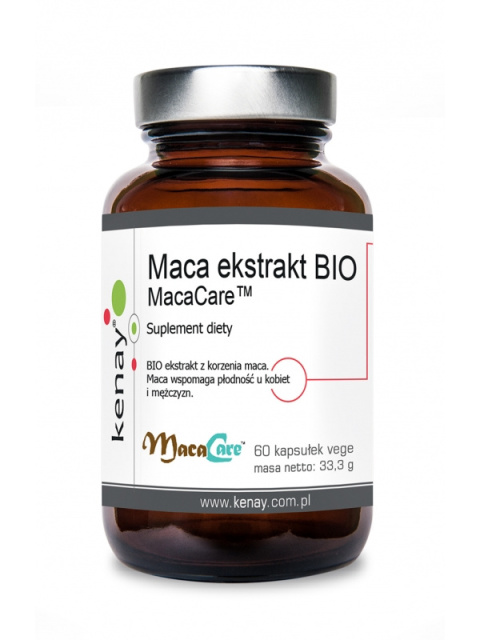 Maca ekstrakt BIO MacaCare™ 60 kaps. vege Maca ekstrakt BIO MacaCare™ 60 kaps. vege