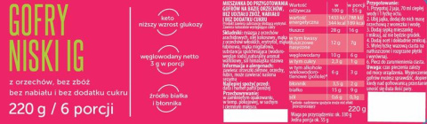 Gofry orzechowe niski IG