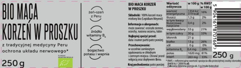 Korzeń Maca BIO w proszku