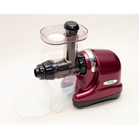 Wyciskarka AlfaPure burgund + Naczynia szklane + Spirulina niebieska