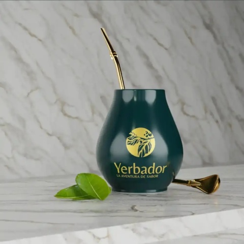 CERAMICZNE MATERO YERBADOR PRO 2 – SZMARAGDOWA ZIELEŃ