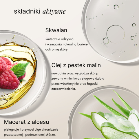 Myjący olejek do demakijażu "Malina" 90ml