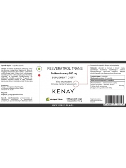 Resveratrol trans - zmikronizowany 200 mg (60 kapsułek)